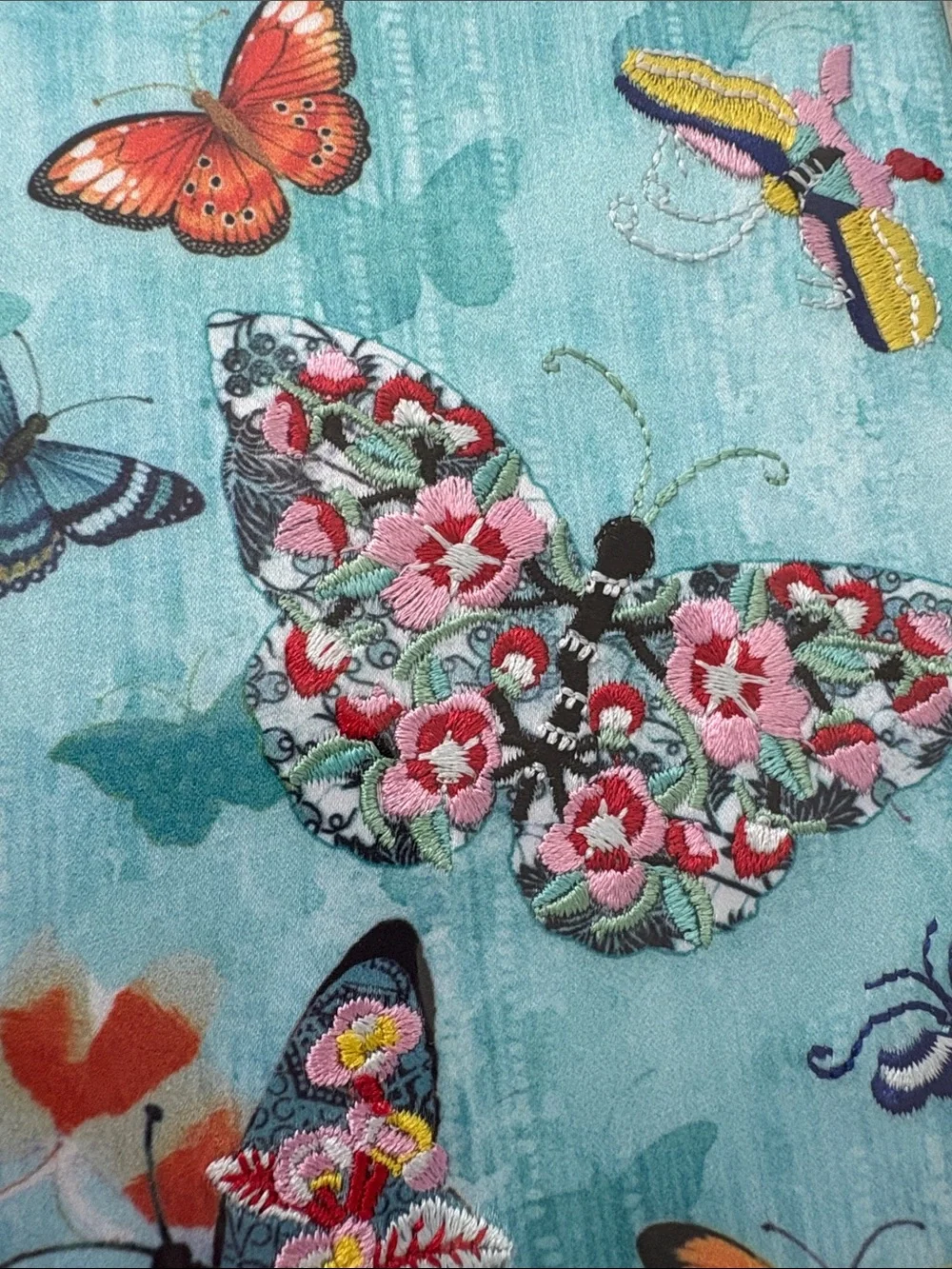 🆕Papyrus-Chris Chun Fine Art “Le Papillon” Embroidered Birthday Greeting Card